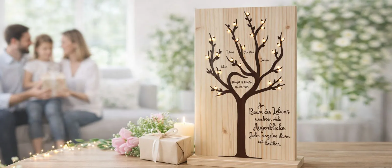 Personalisierte Geschenke aus Holz zu jedem Anlass