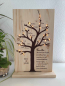 Preview: Stammbaum aus Holz beleuchtet als Geschenk