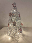Preview: Weihnachtsbaum-rosa-weiß-Aludraht