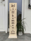 Preview: Willkommen Schild Holzaufsteller personalisiert Kunde