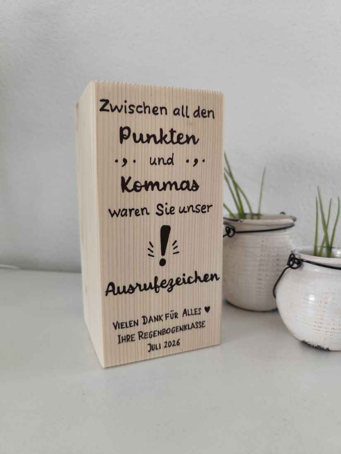 Geschenk für Deutschlehrer
