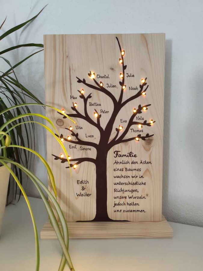 Preview: Stammbaum Familienbaum mit bis zu 20 Namen