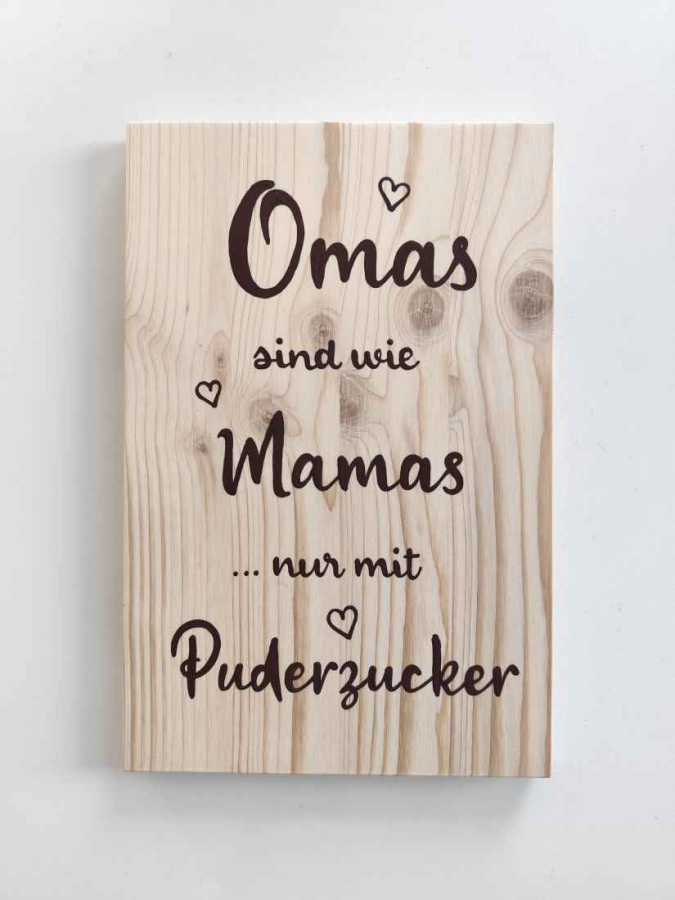 Preview: Omas sind wie Mamas nur mit Puderzucker Geschenk für Oma