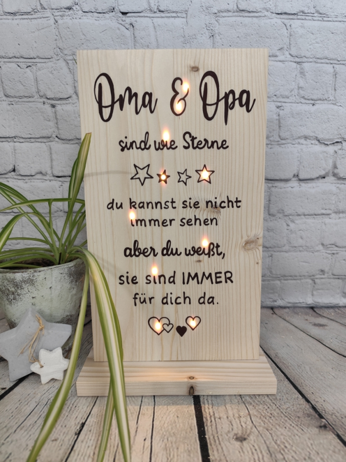 Oma & Opa sind wie Sterne Geschenk