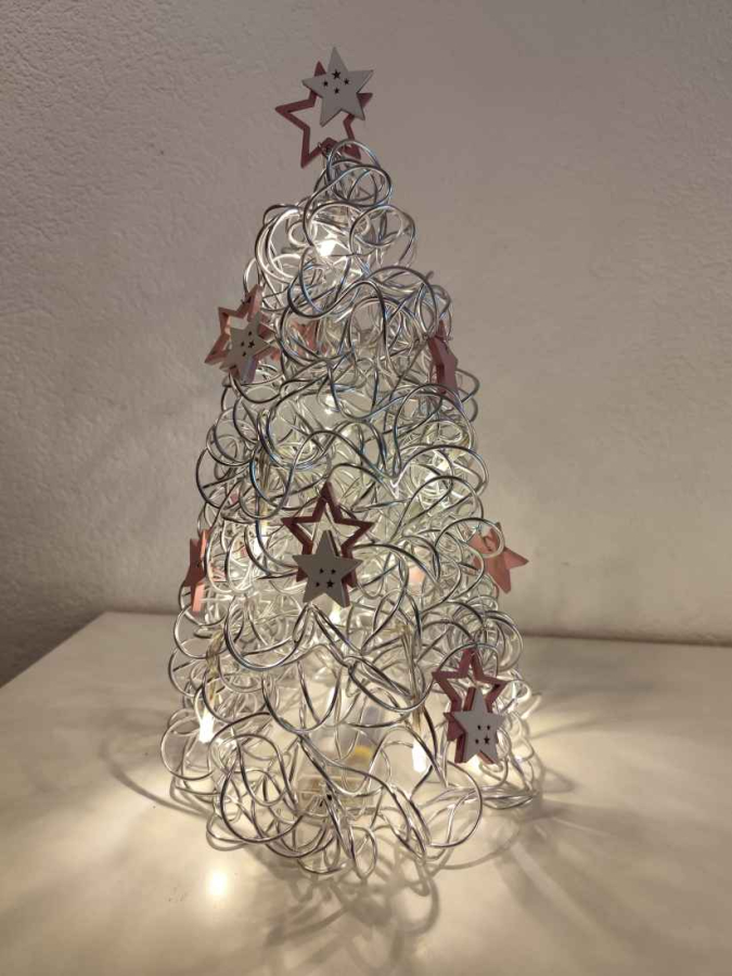 Weihnachtsbaum-rosa-weiß-Aludraht
