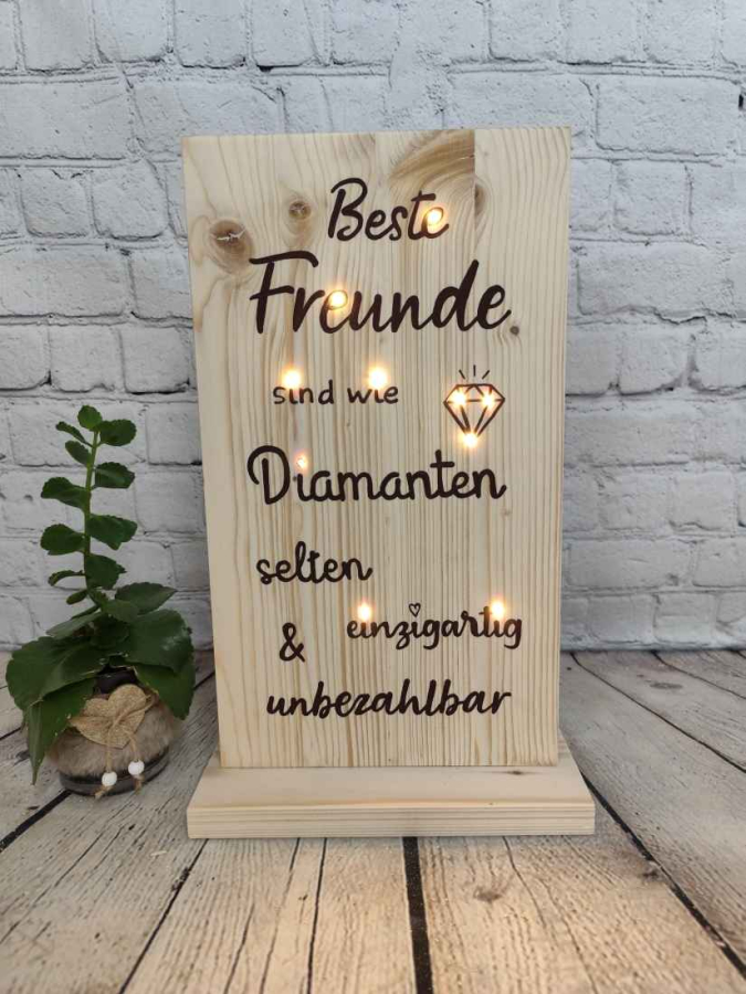 Geschenk beste Freunde sind wie Diamanten