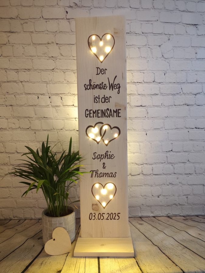 Hochzeitsgeschenk der schoenste Weg ist der gemeinsame