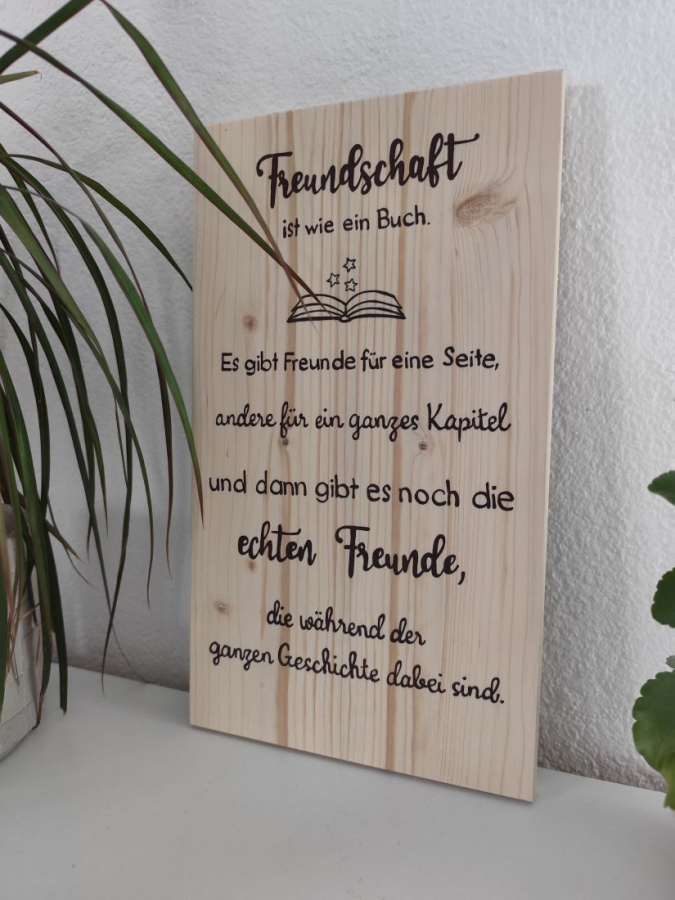 Geschenk für beste Freundin Freundschaft ist wie ein Buch