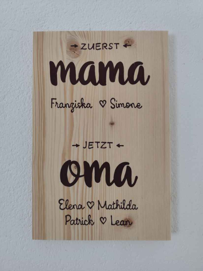Zuerst Mama jetzt Oma Geschenk