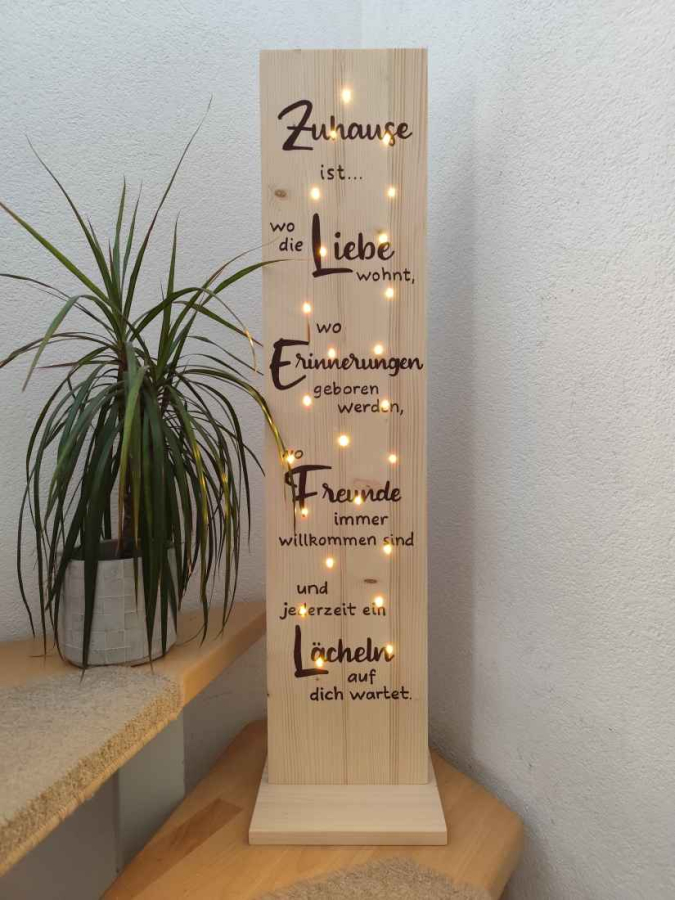 Zuhause ist wo die Liebe wohnt Aufsteller
